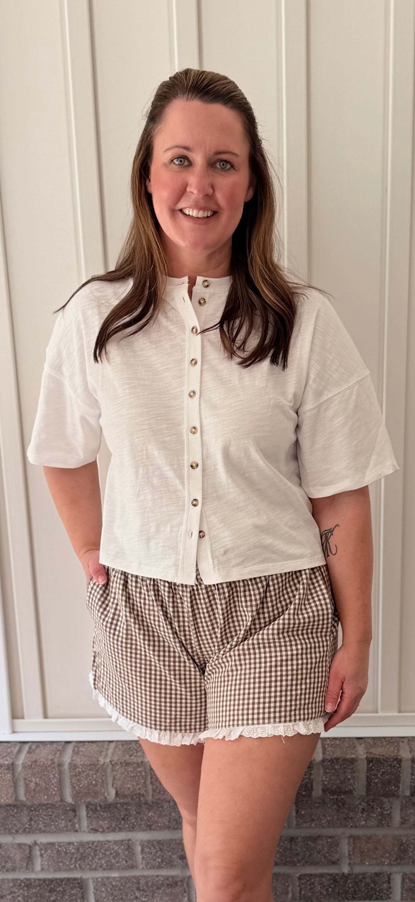 The Sutton Button Top