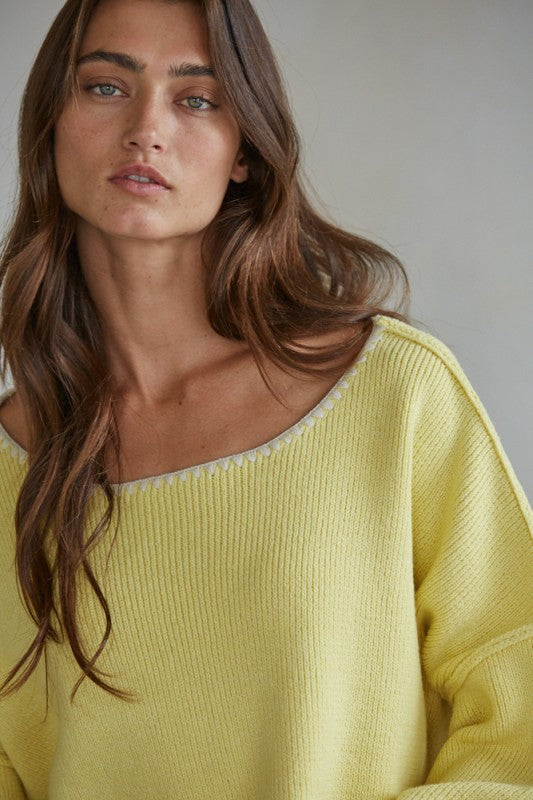Golden Hour Ribbed Pullover
