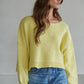 Golden Hour Ribbed Pullover
