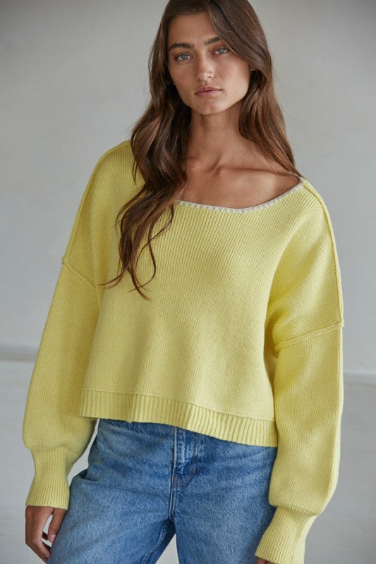 Golden Hour Ribbed Pullover