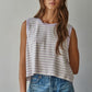 Sweet Lavendar Stripe Top