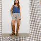 The Harper Button Back Top