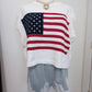 Land of the free, because of the brave knit sweater top