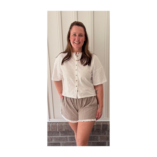 The Sutton Button Top