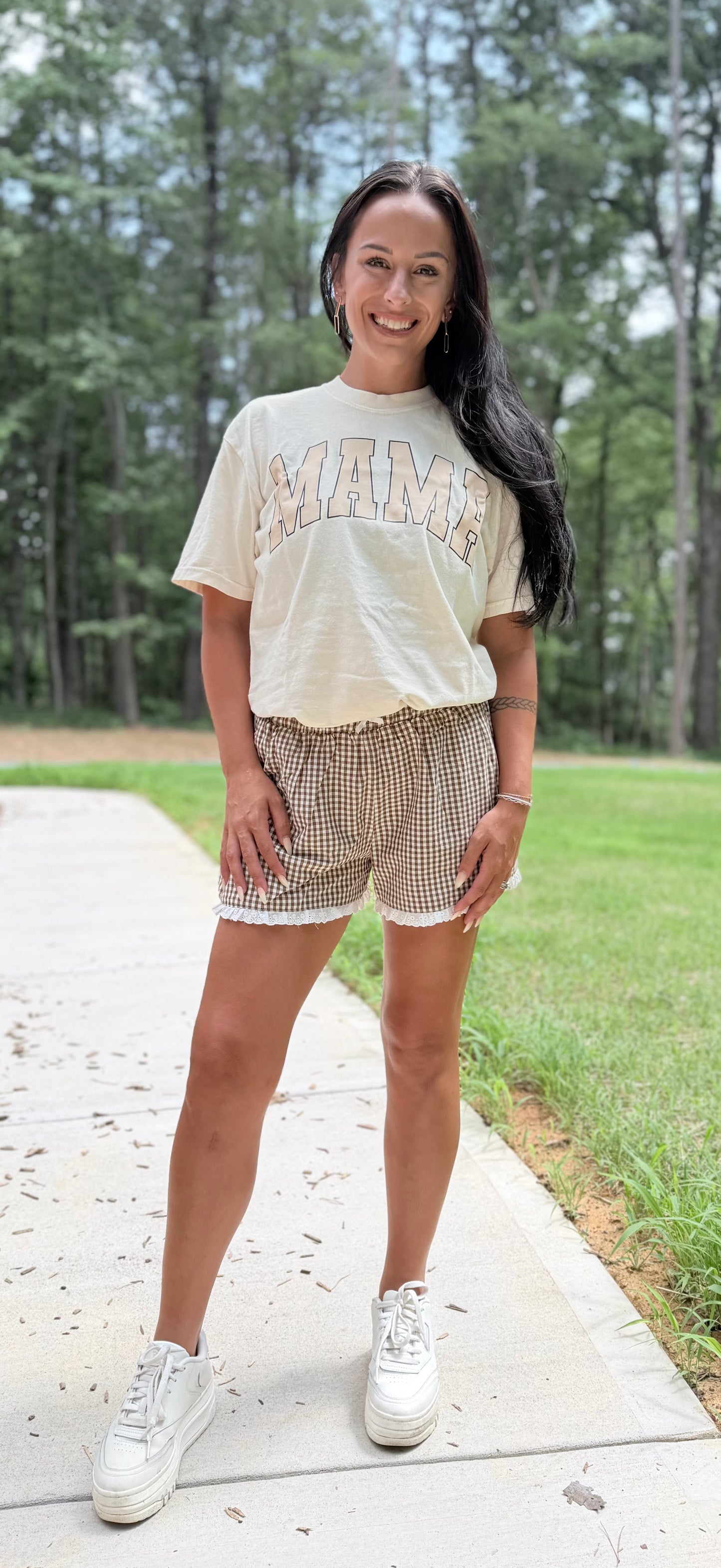 Roxanne Plaid Ruffle Shorts