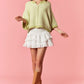 Matcha Stripe Oversized Knit Cardigan