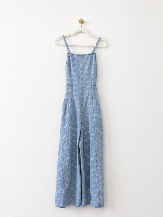 Polka Dream Denim One-Piece