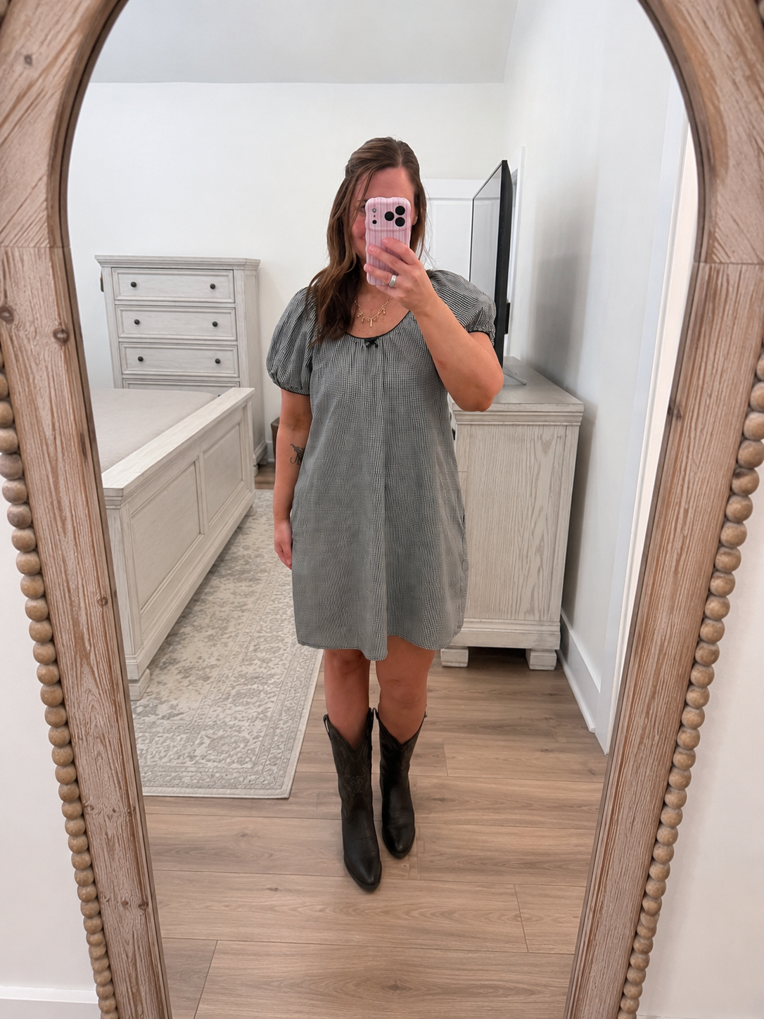 The Sunday Stroll Gingham Dress