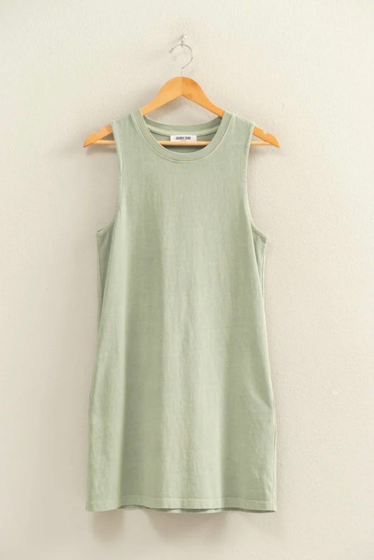 Sage Ease Tank Dress