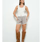 Roxanne Plaid Ruffle Shorts